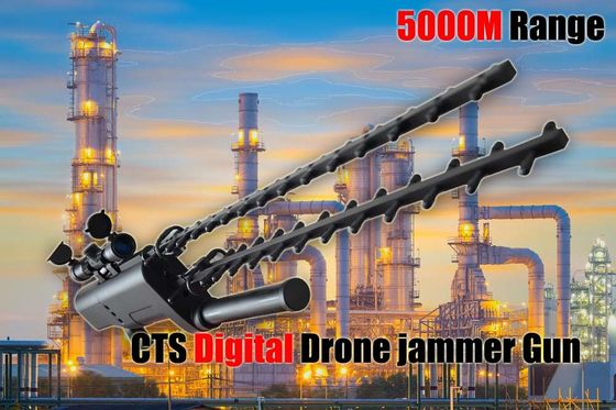 جودة  Handheld Portable Drone Jammer Gun Lightweight Super Range For Military مصنع