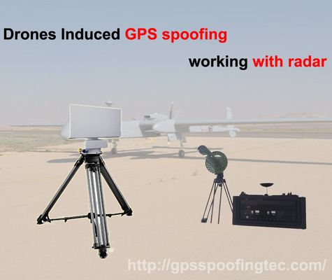 5000m UAV GPS GLONASS Spoofing System مع نظام رادار مضاد للطائرات بدون طيار