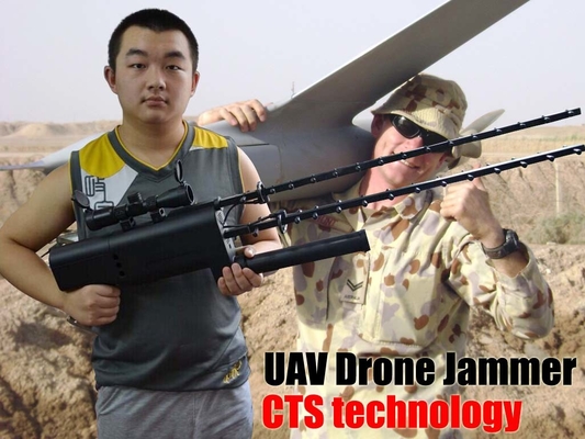 3 KM GPS Drone Radio Jammer ، Glonass 5.8 GHZ 2.4 GHZ جهاز تشويش للطائرات بدون طيار
